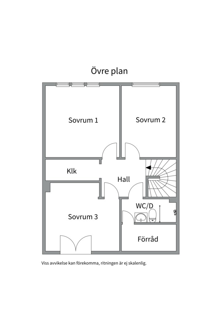 Planlösning från Björkholmsvägen 153, Till salu i Östra Orminge, Nacka