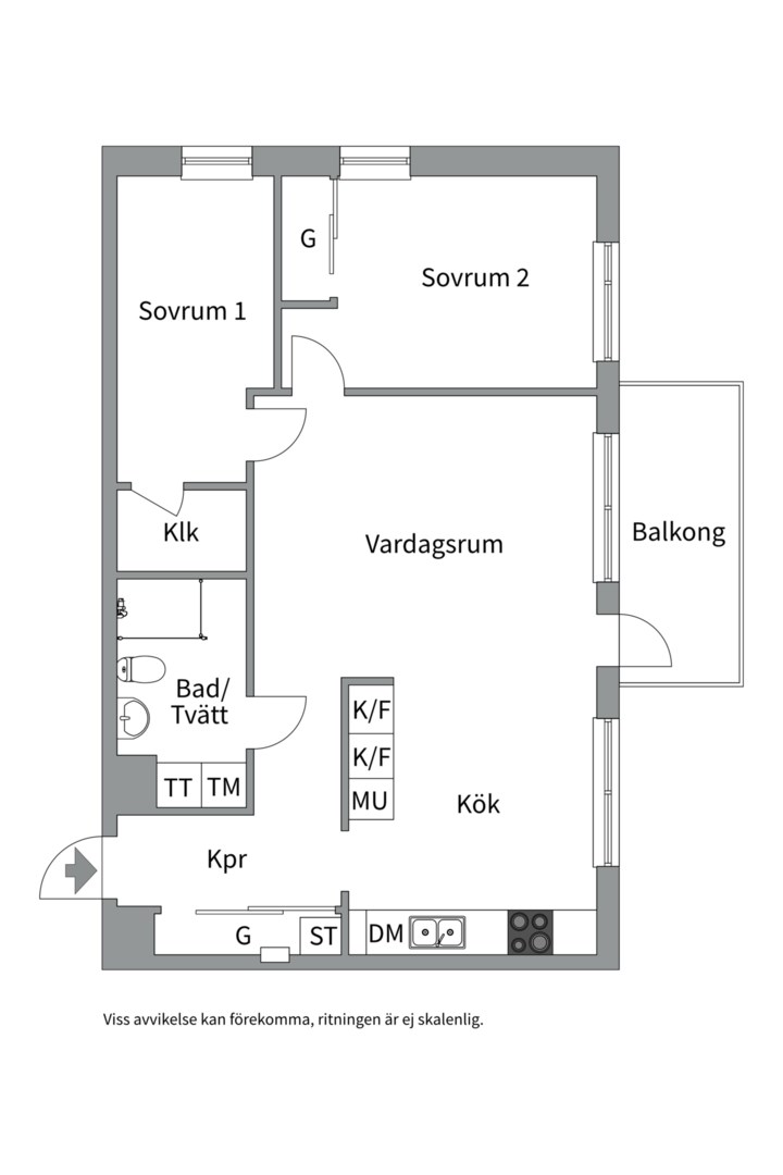 Planlösning från Kvarnholmsvägen 88, 2tr, Till salu i Kvarnholmen, Nacka