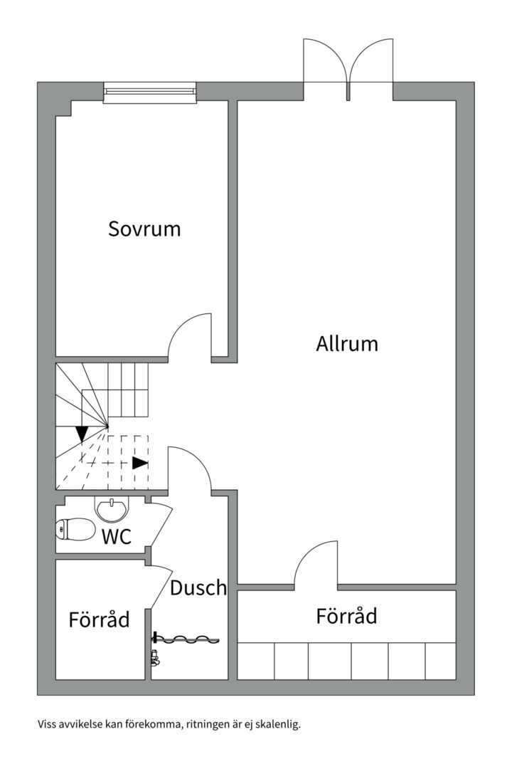 Planlösning från Norrholmsvägen 165, Kommande i Östra Orminge, Nacka