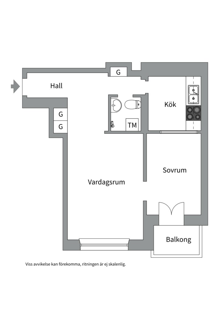 Planlösning från Wargentinsgatan 7, Såld i Kungsholmen, Stockholm
