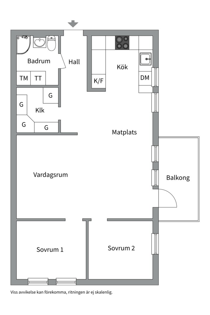 Planlösning från Ormingeringen 13A, Såld i Västra Orminge, Nacka
