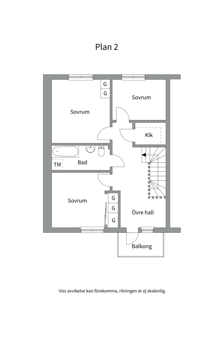 Planlösning från Dalaresan 46, Såld i Sävja, Uppsala