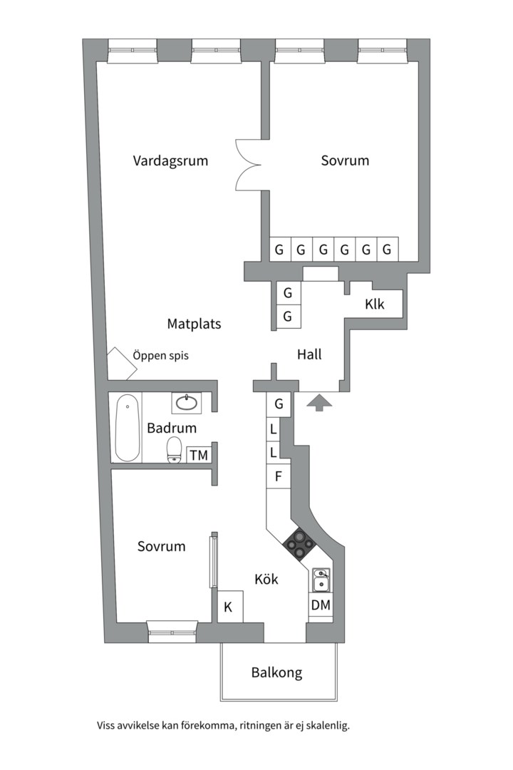 Planlösning från Hantverkargatan 9, 1tr, Kommande i Kungsholmen, Stockholm