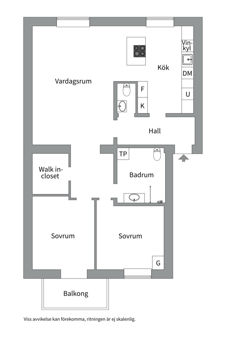 Planlösning från Hjärnegatan 7, Kommande i Kungsholmen - Rådhuset, Stockholm