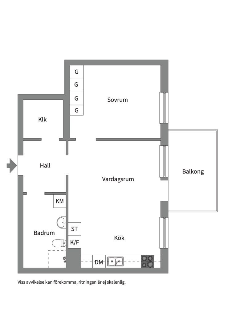 Planlösning från Hedenströms väg 13, 2tr, Såld i Tollare, Nacka