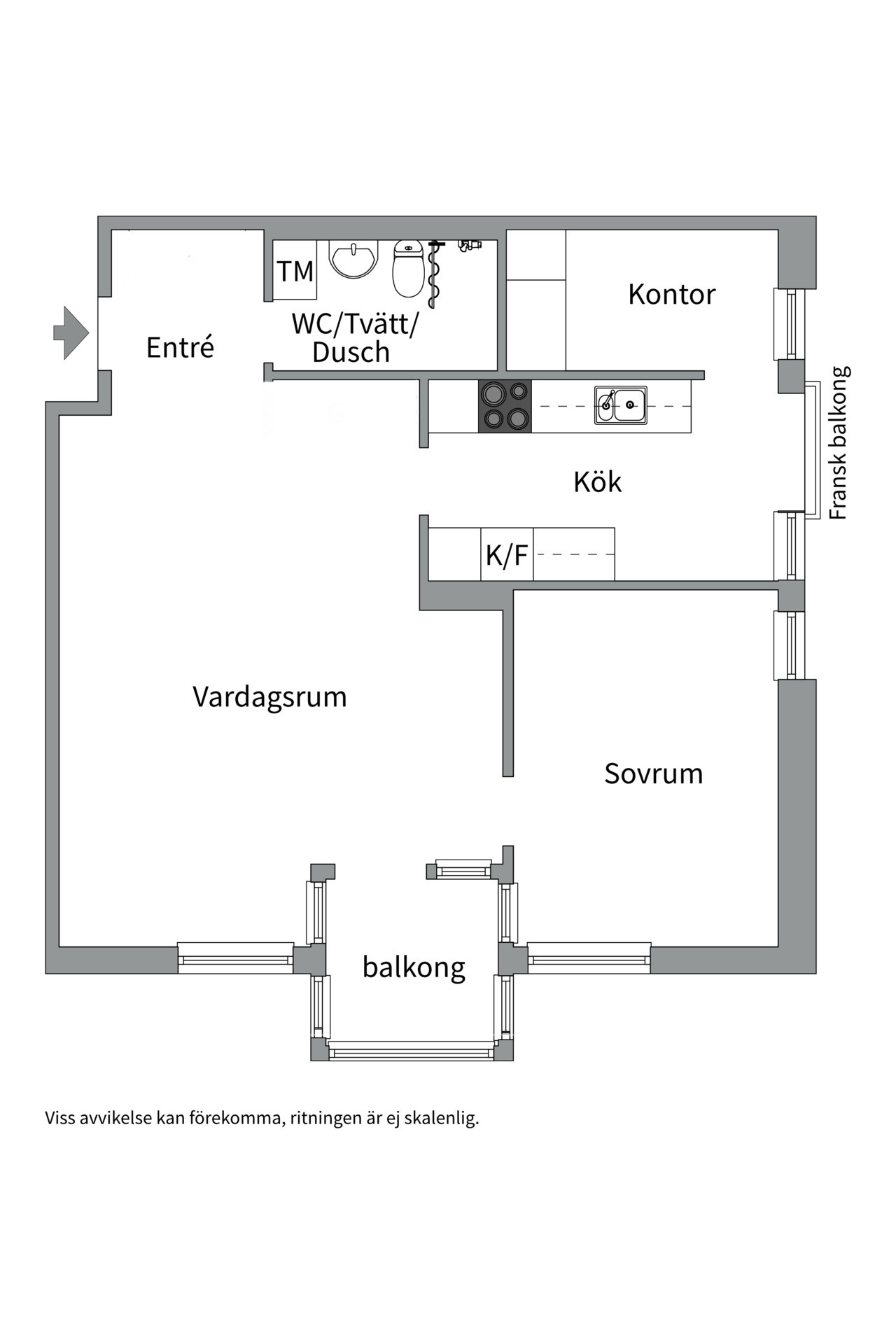 Bostadsbild från Odensvigatan 7, Såld i Odensvi, Västerås