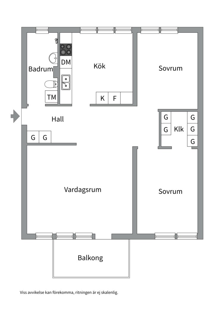 Planlösning från Ljuskärrsvägen 64, Såld i Ljuskärrsberget - Saltsjöbaden, Nacka