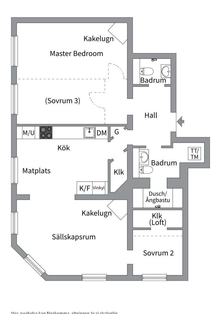 Planlösning från David Bagares Gata 26A, 2/3 tr, Såld i Vasastan - Norrmalm, Stockholm