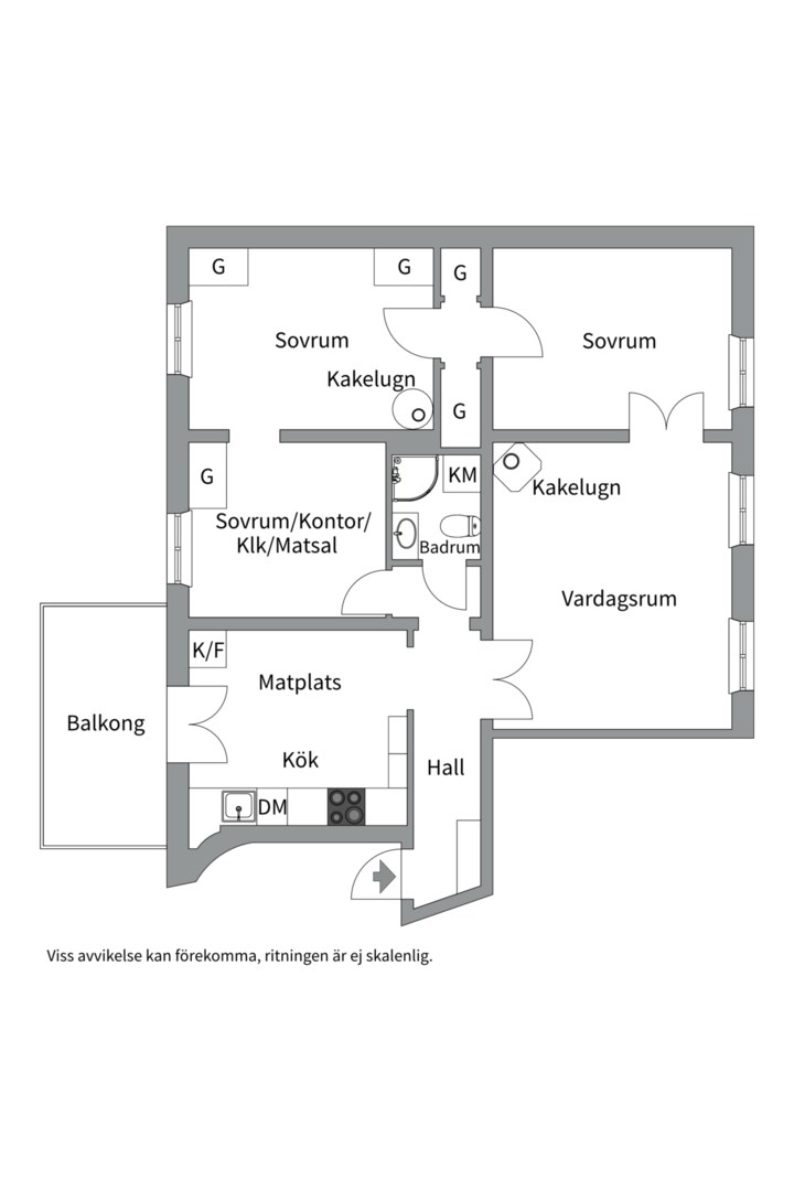 Planlösning från Tegnérgatan 17, 1,5tr, Såld i Vasastan - Norrmalm, Stockholm