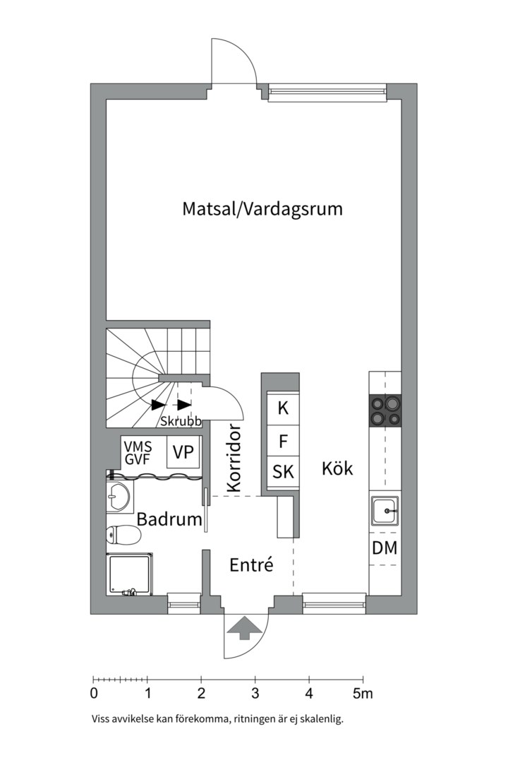 Planlösning från Vitmossvägen 266, Kommande i Lindbacken, Uppsala