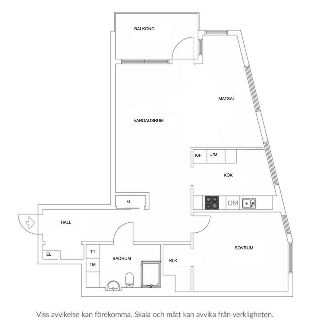 Planlösning från Sjökvarnsbacken 6, Såld i Saltsjöqvarn, Nacka