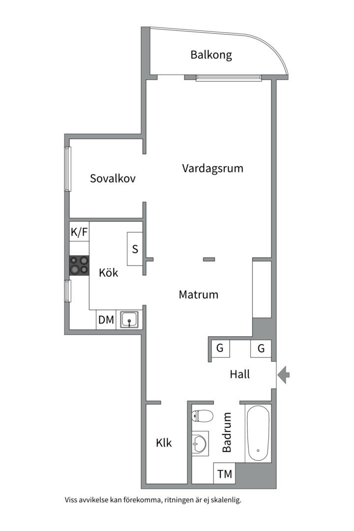 Planlösning från Serenadvägen 22, Såld i Nacka Forum, Nacka