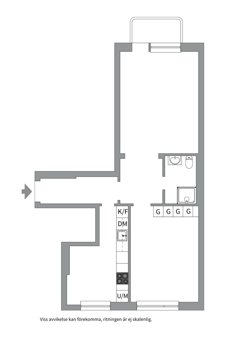 Planlösning från Hjalmar Brantingsgatan 10A, Såld i Fålhagen, Uppsala