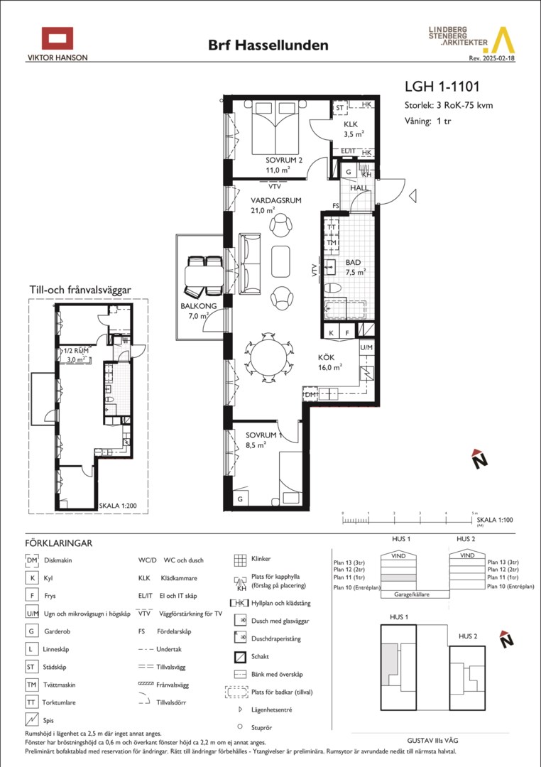 Planlösning från Gustav III:s Väg 62, Till salu i Bromma - Olovslund, Stockholm