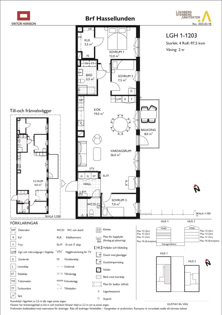 Planlösning från Gustav III:s Väg 62, Till salu i Bromma - Olovslund, Stockholm