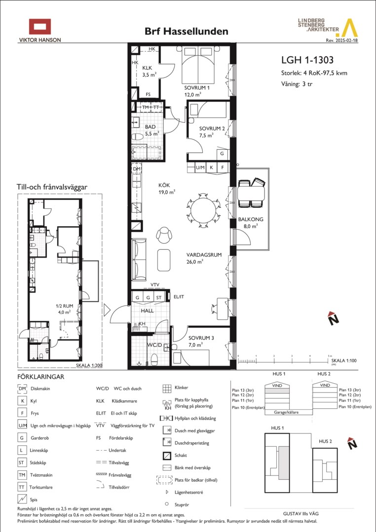 Planlösning från Gustav III:s Väg 62, Såld i Bromma - Olovslund, Stockholm