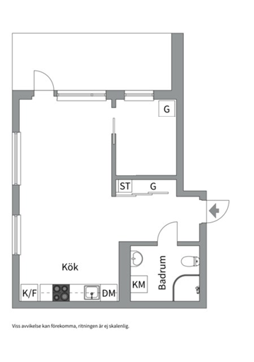 Planlösning från Torgny Segerstedts allé 9, Till salu i Rosendal, Uppsala