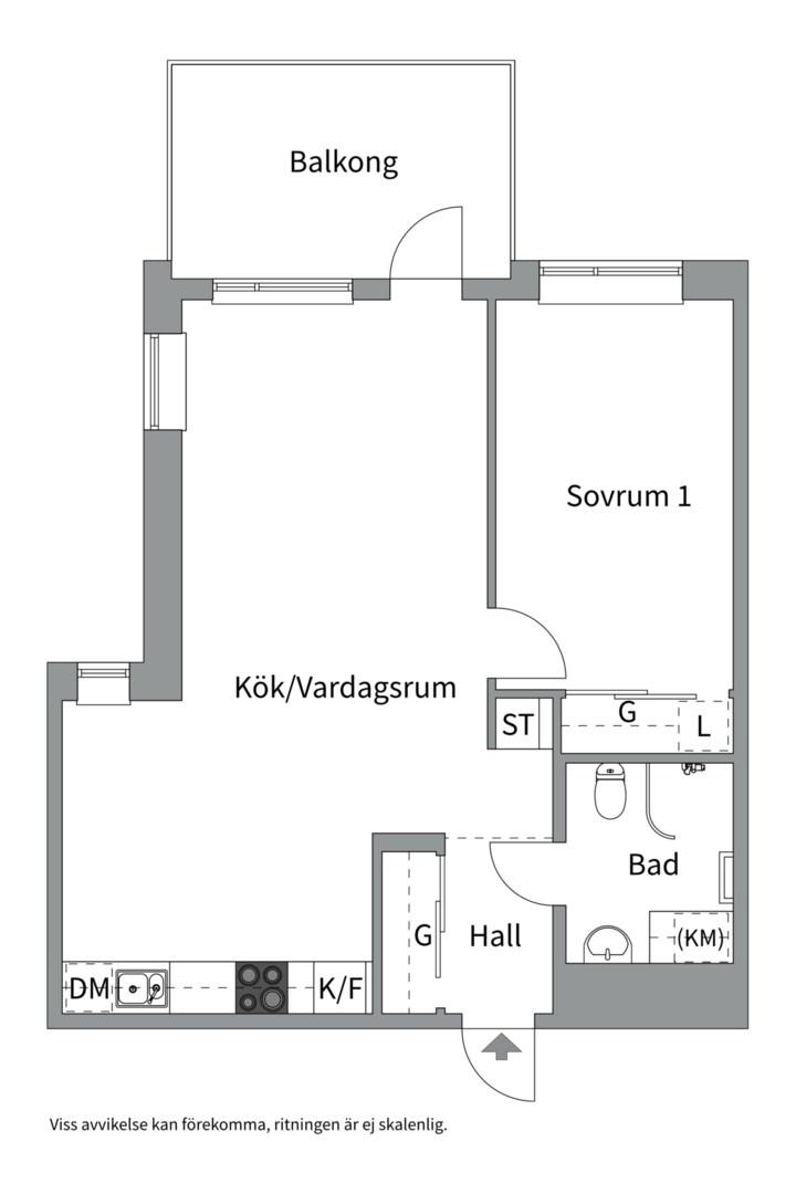 Planlösning från Kungsängsesplanaden 12B, Kommande i Kungsängen, Uppsala