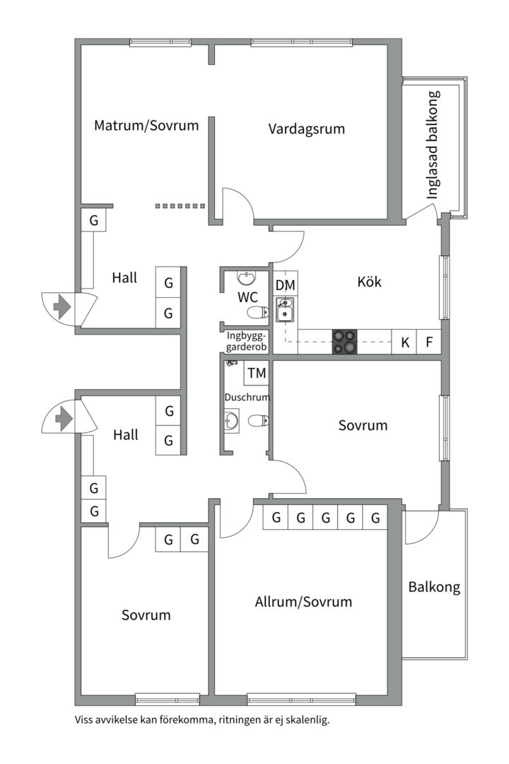 Planlösning från Torsgatan 2, Till salu i Främre Luthagen, Uppsala