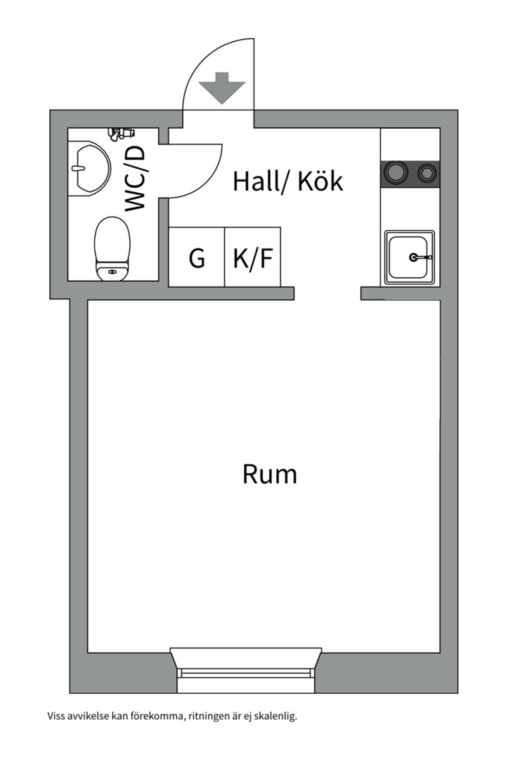 Planlösning från Ekuddsvägen 1, 8tr, Såld i Ekudden, Nacka