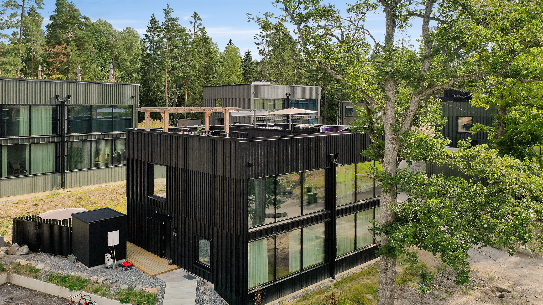 Bostadsbild från Åbroddsvägen 35D, Kommande i Kummelnäs, Nacka