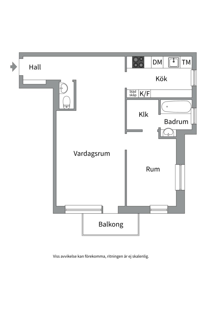 Planlösning från Atterbomsvägen 30, Kommande i Kungsholmen - Fredhäll, Stockholm