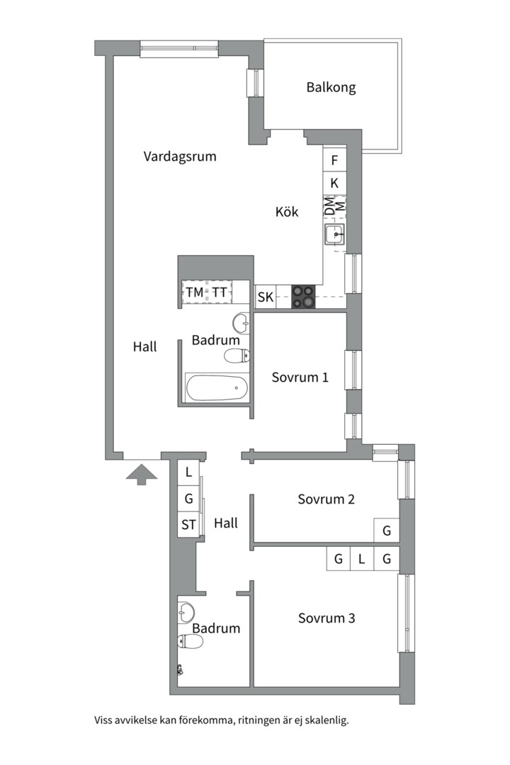 Planlösning från Tollare strand 9, Såld i Tollare, Nacka