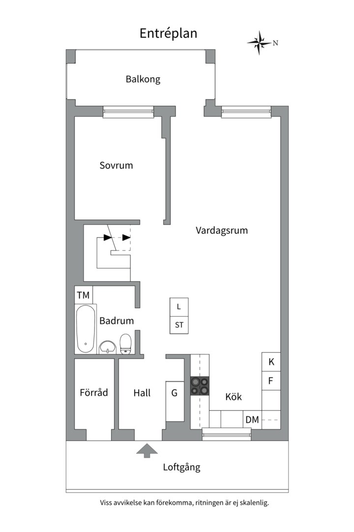 Planlösning från Lings väg 76, Såld i Ling, Uppsala