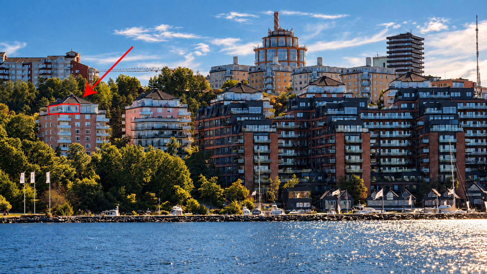 Bostadsbild från Augustendalsvägen 32, Kommande i Nacka Strand, Nacka