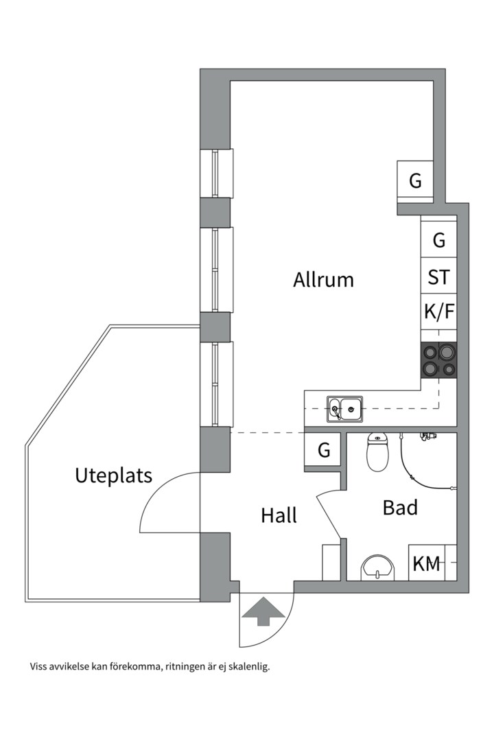 Planlösning från Industrigatan 31, Kommande i Kungsängen, Uppsala