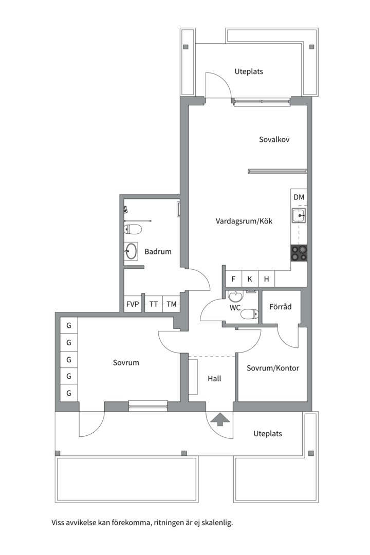 Planlösning från Wilhelm Kåges gata 88A, Kommande i Porslinskvarteren, Värmdö