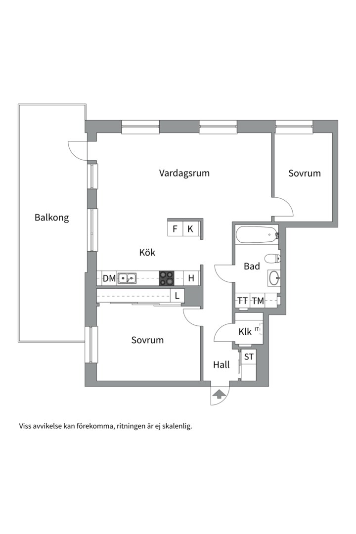 Planlösning från Bäcklösavägen 3, Såld i Ultuna, Uppsala