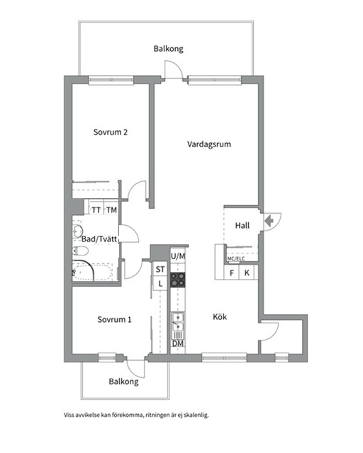 Planlösning från Sågargatan 11B, Såld i Kungsängen, Uppsala