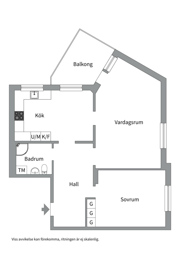 Bostadsbild från Blomstergatan 2, Såld i Gideonsberg, Västerås