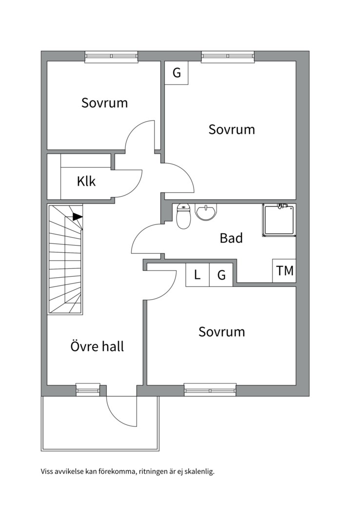 Planlösning från Västgötaresan 33, Såld i Sävja, Uppsala