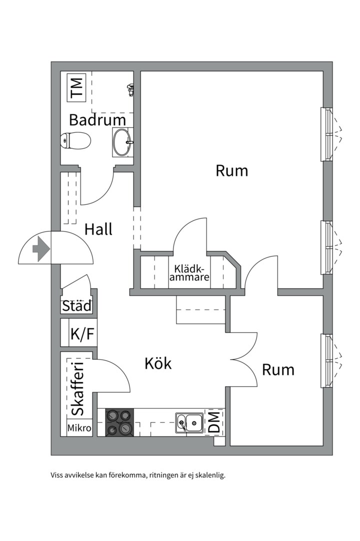 Bostadsbild från S:t Göransgatan 27, Såld i Fålhagen, Uppsala