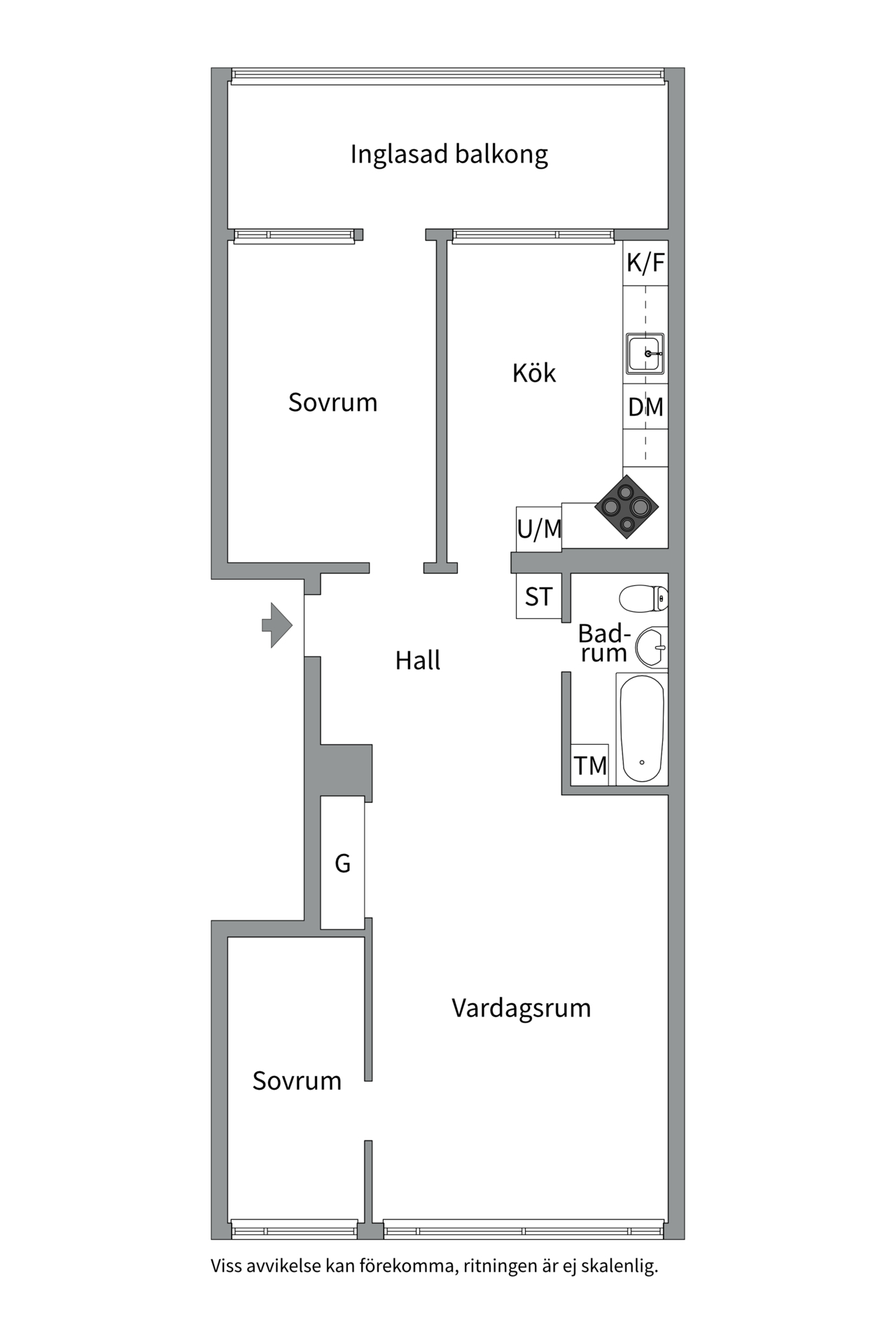 Bostadsbild från Norra skjutbanegatan 25A, Till salu i Haga, Västerås