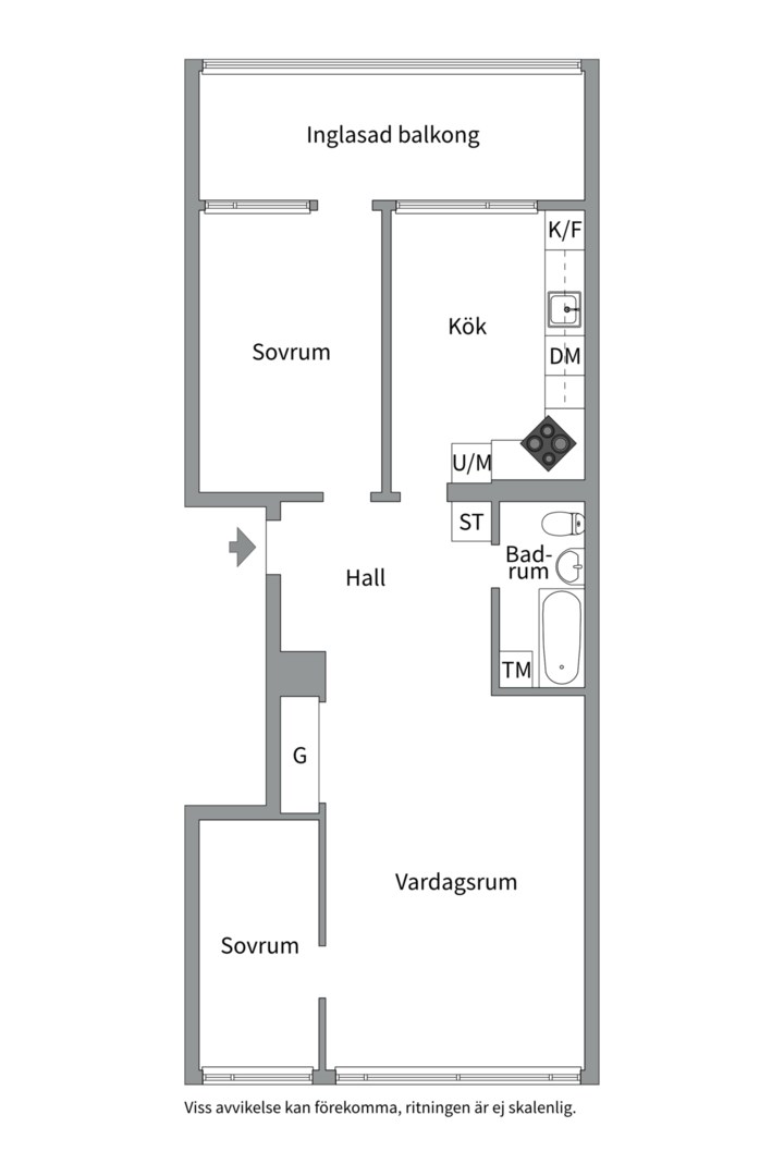 Bostadsbild från Norra skjutbanegatan 25A, Till salu i Haga, Västerås