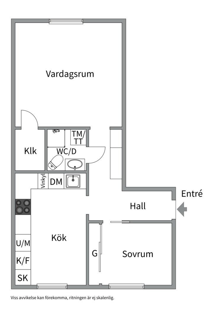 Planlösning från Väderkvarnsgatan 54A, Såld i Fålhagen, Uppsala