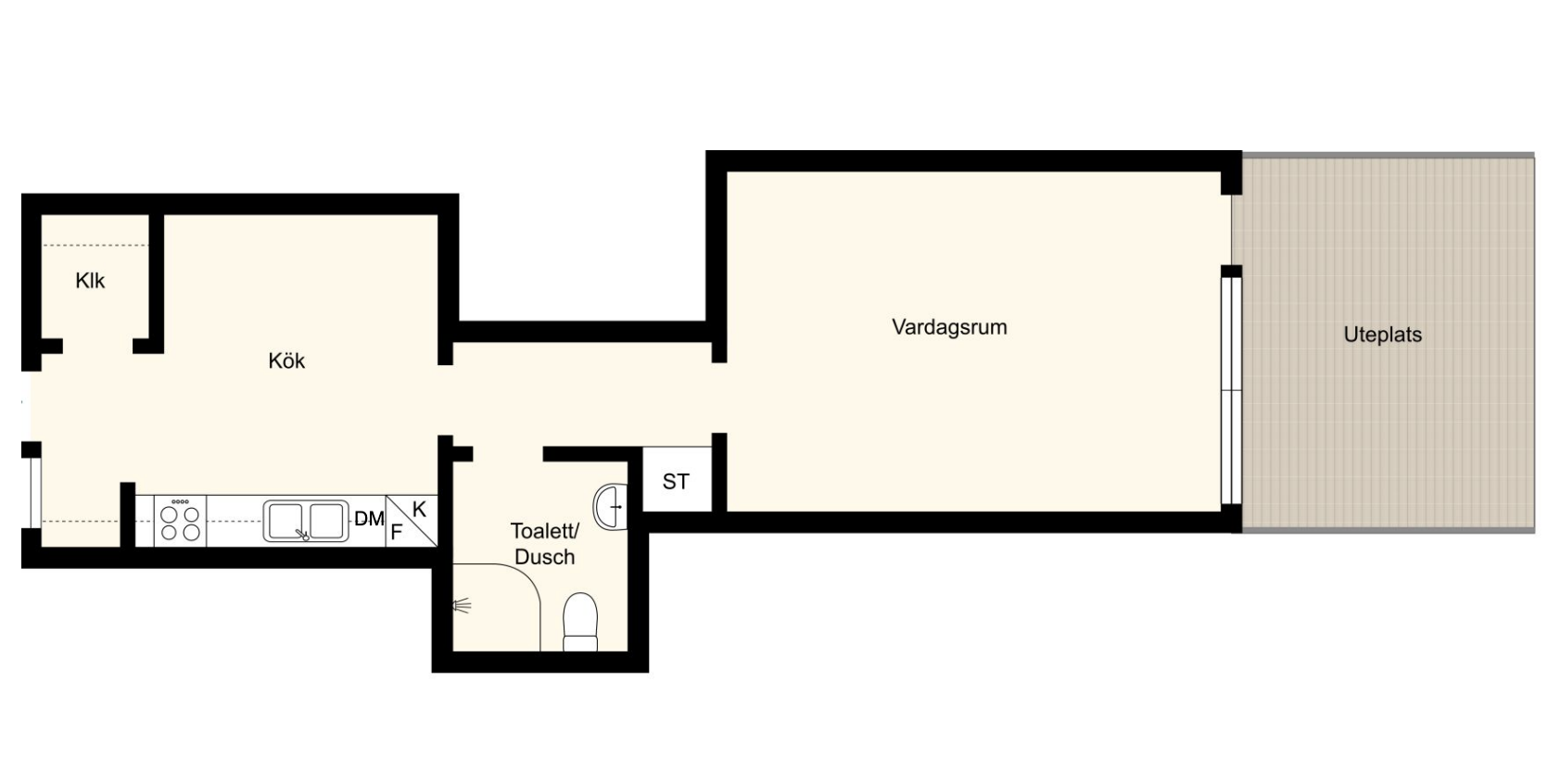 Planlösning från Ektorpsvägen 9H, Såld i Ektorp, Nacka