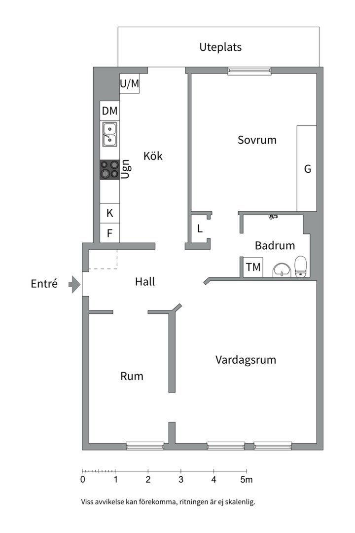 Planlösning från Tyskbagargatan 3, Såld i Östermalm, Stockholm