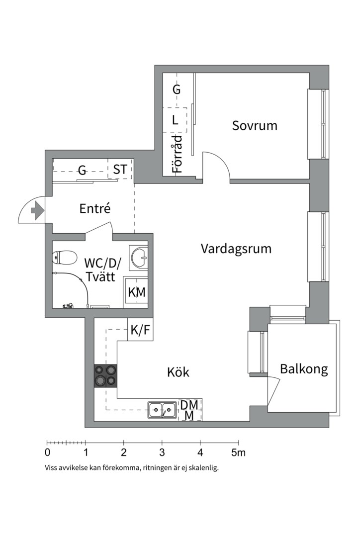 Planlösning från Biodlargatan 12, Såld i Rosendal, Uppsala