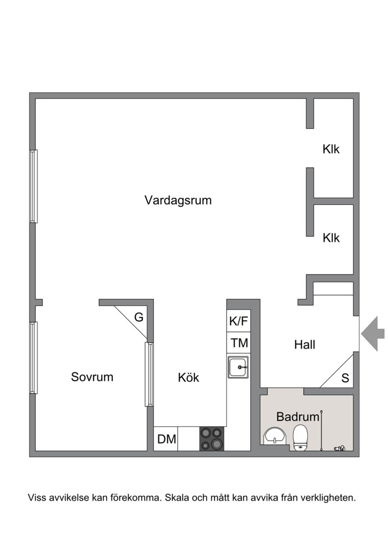 Planlösning från Vanadisplan 1, Kommande i Vasastan, Stockholm