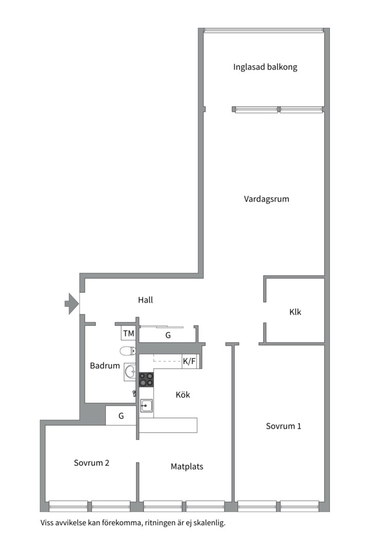 Bostadsbild från Skjutbanegatan 2B, Såld i Haga, Västerås