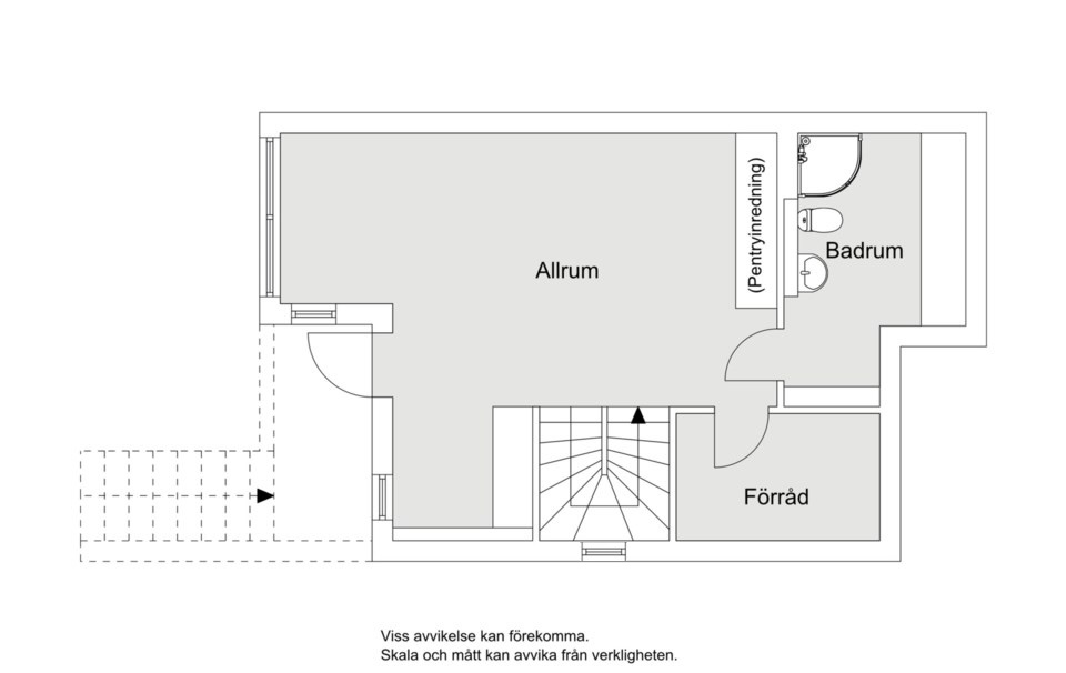 Planlösning från Sockenvägen 92A, Kommande i Södra Lännersta, Nacka