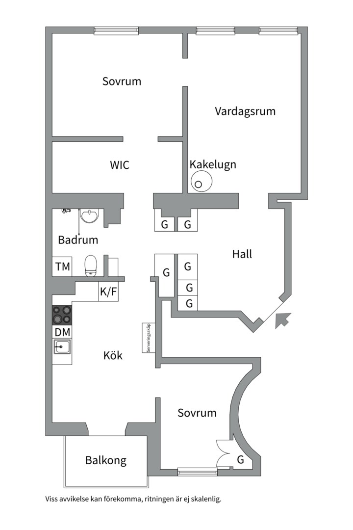 Planlösning från Döbelnsgatan 29, Såld i Vasastan - Norrmalm, Stockholm