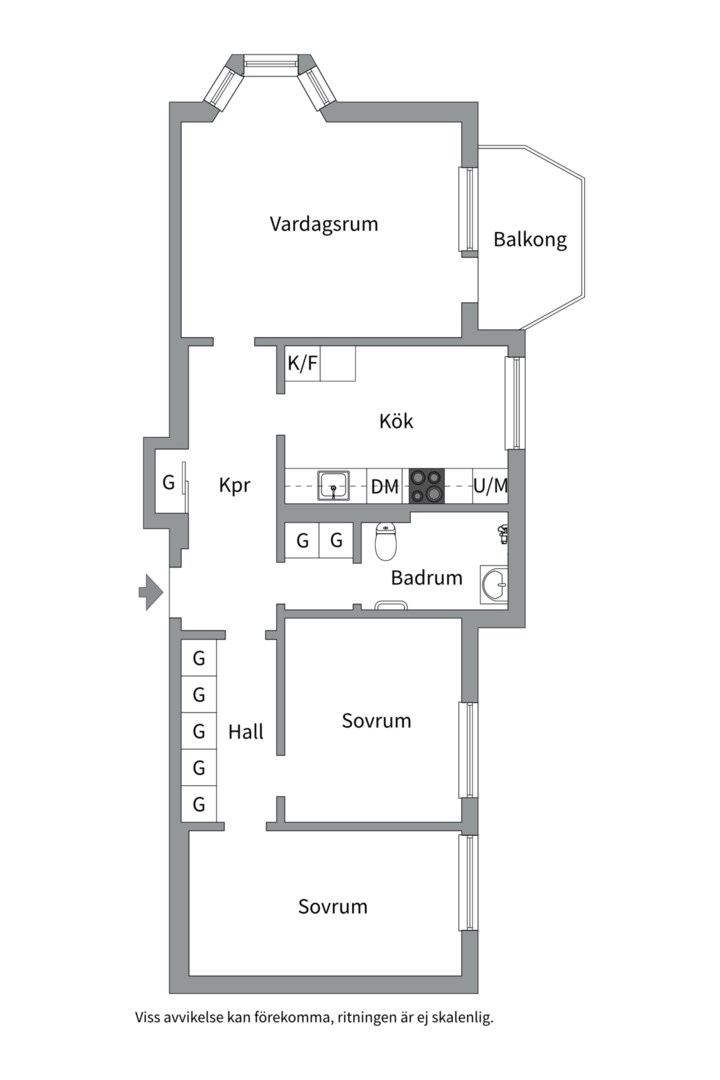 Planlösning från Alphyddevägen 13, 6tr, Såld i Alphyddan, Nacka