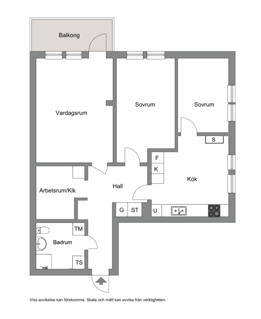 Planlösning från Ormingeringen 64, Till salu i Västra Orminge, Nacka