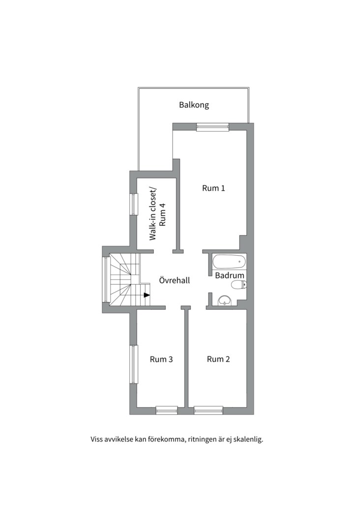 Planlösning från Kils gårdsväg 25B, Såld i Insjön, Nacka