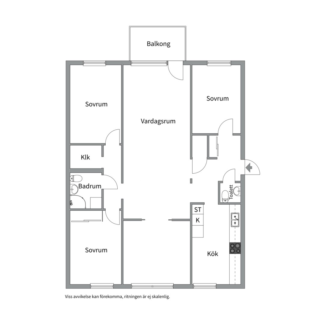 Planlösning från Torsvägen 61C, Såld i Neglinge - Saltsjöbaden, Nacka